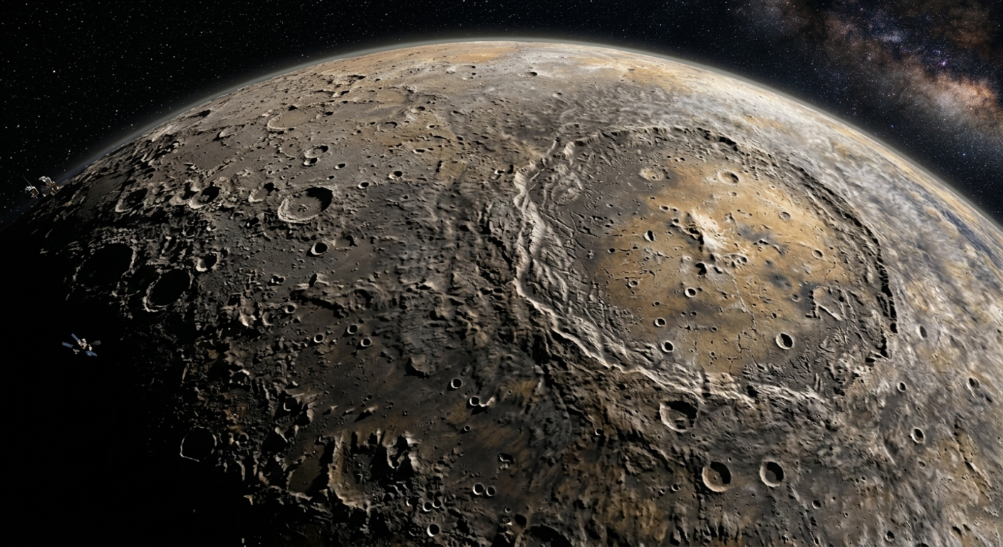 Mercurio de cerca. Fuente: Elaboración digital.