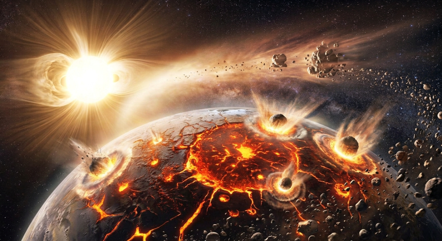 Formación de Mercurio. Fuente: Elaboración digital.