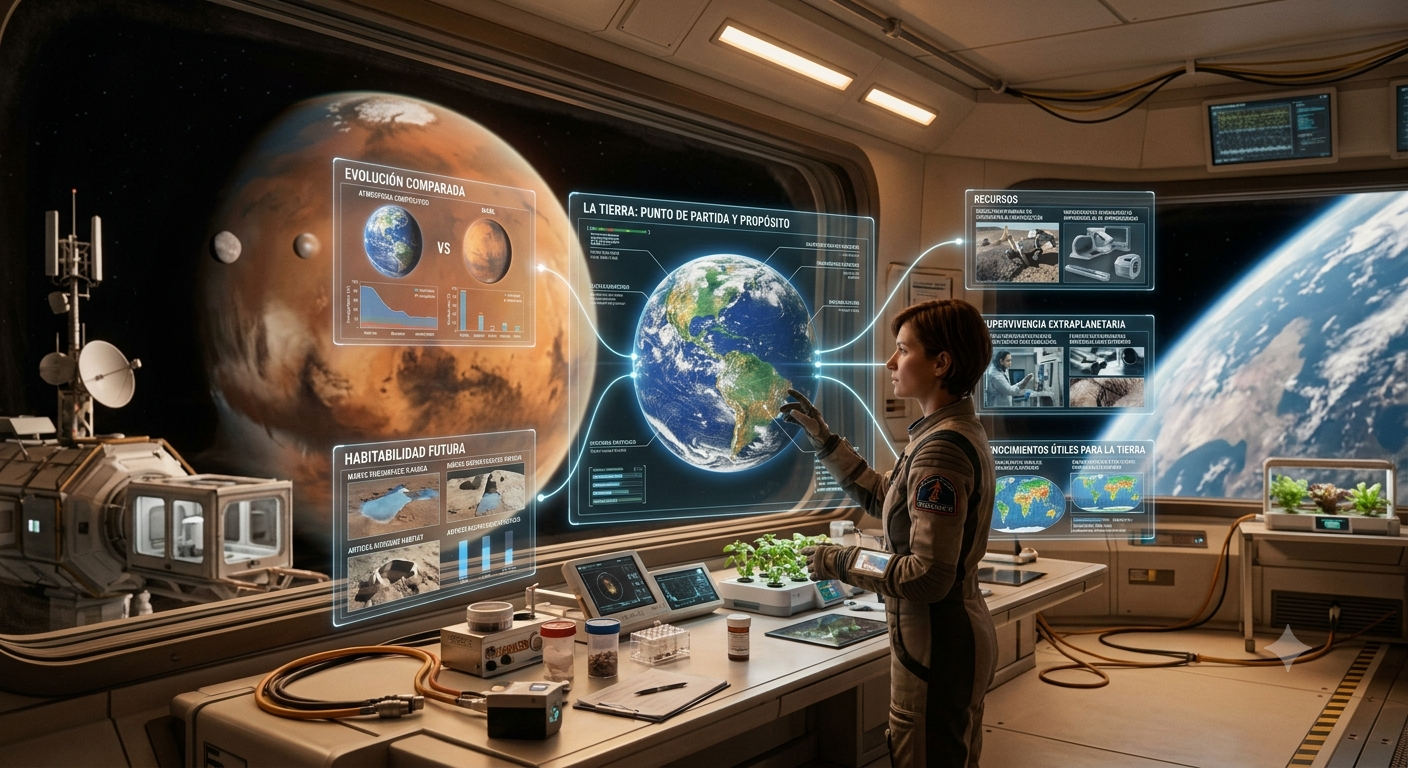 Terranautas y sus dimensiones de estudio. Fuente: Elaboración digital.