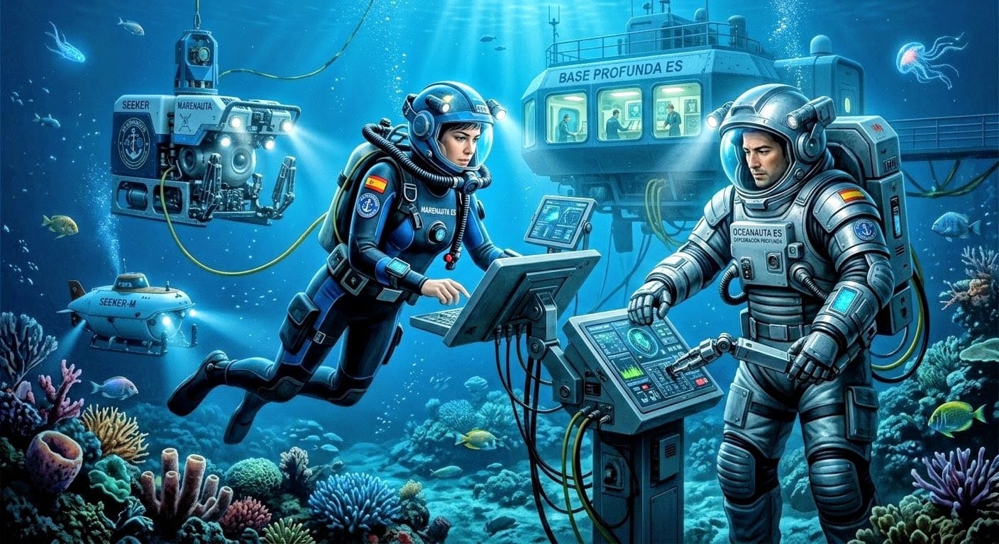 Marenauta y oceanauta. Fuente: Elaboración digital.