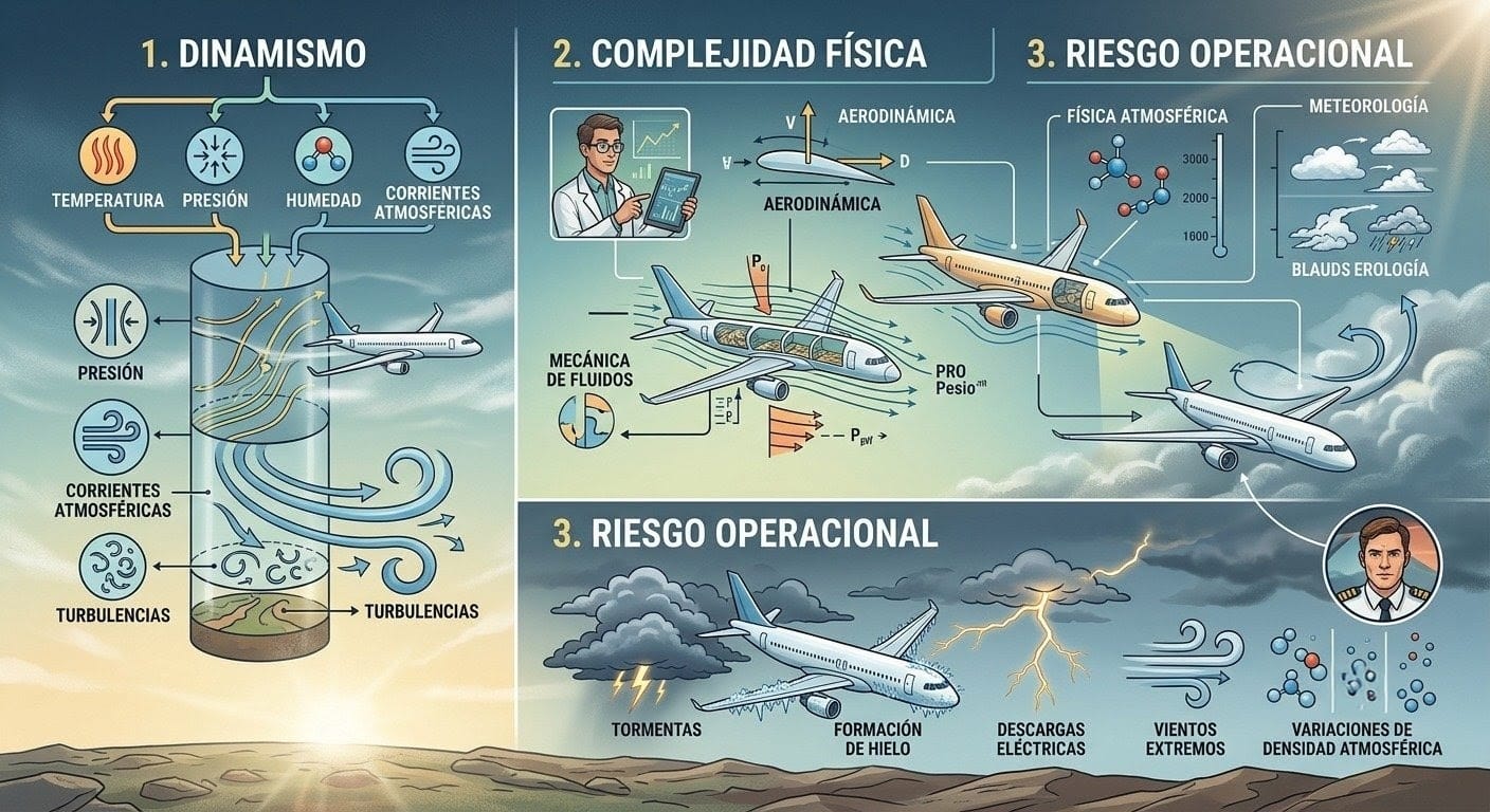 Condiciones del espacio aéreo. Fuente: Elaboración digital.